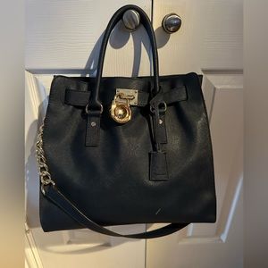 Michael Kors Navy Canvas Handbag